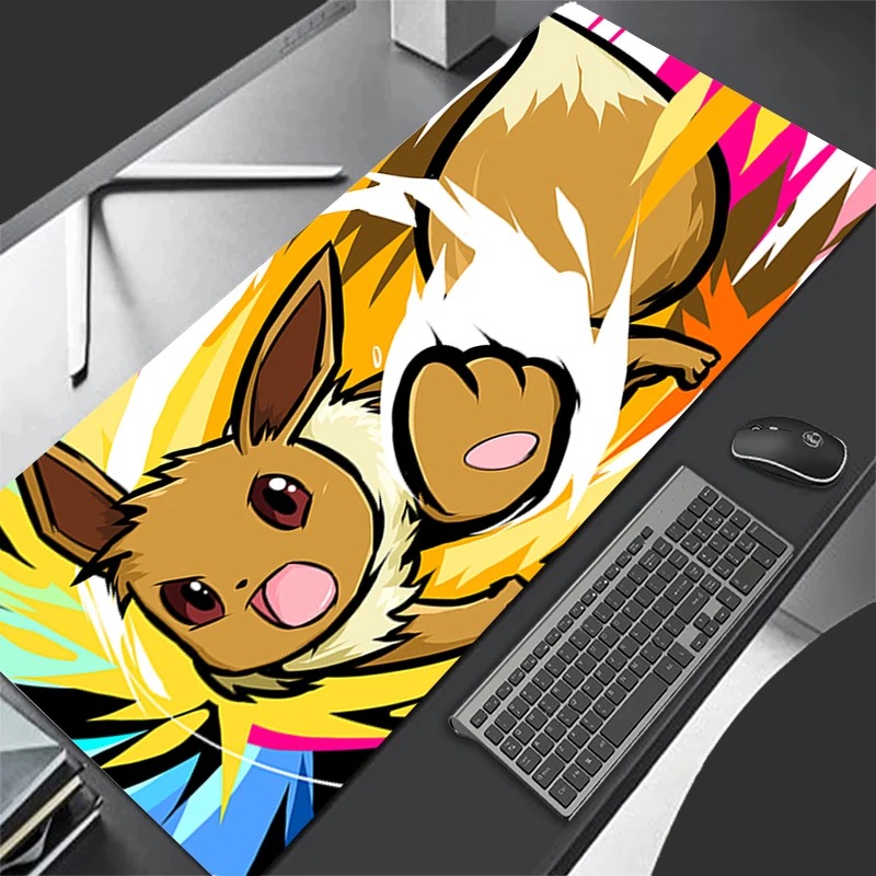 Gaming Keyboard Easy To Clean - P-Pokemon Eevee Anime Gaming Mouse Pad,