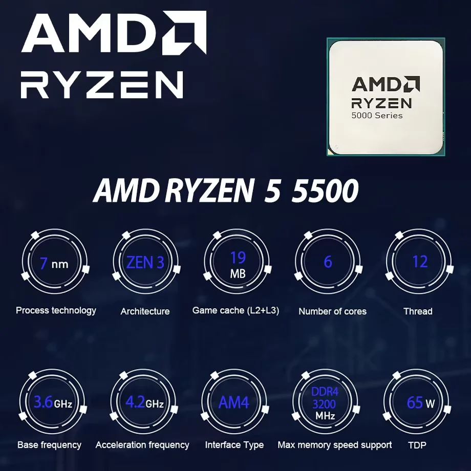 R5 5500 AMD Ryzen 5 5500 Proce - đánh giá và giá Amd Cpu Ryzen 5