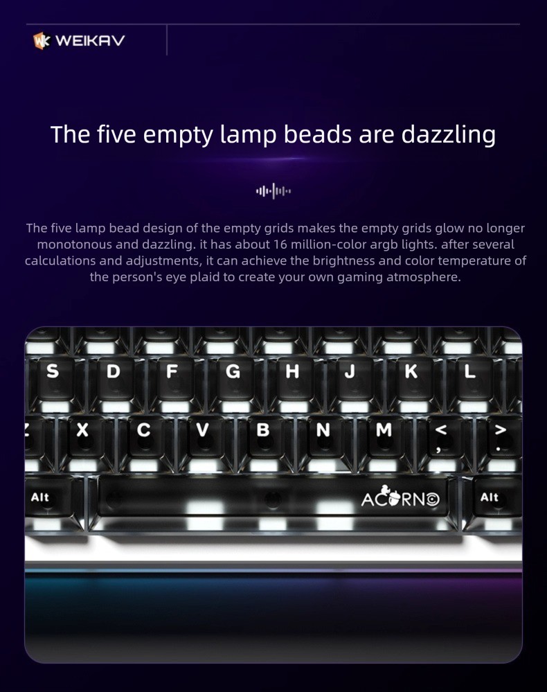 NEW WEIKAV Nut65 Aluminum Allo - đánh giá và giá Gaming Keyboard Mini Mechanical