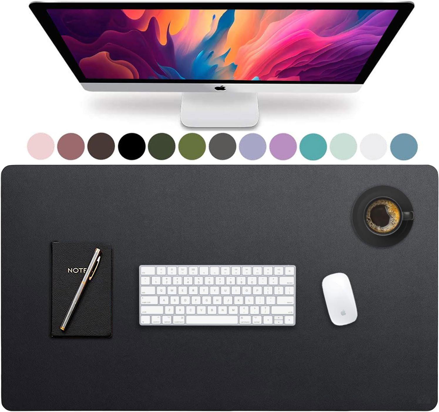 Large Size Leather Desk Pad,Of - đánh giá và giá Gaming Keyboard Mouse