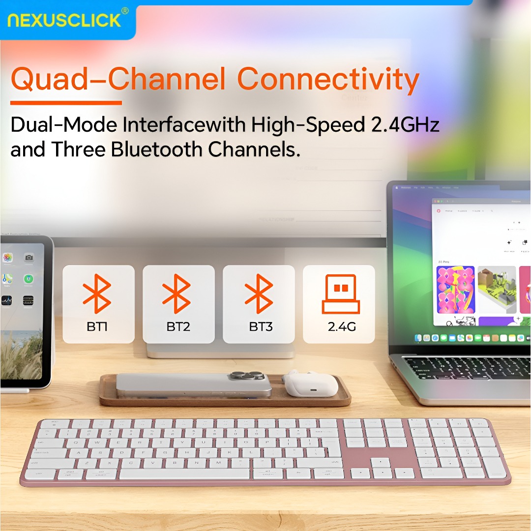 NexusClick Rechargeable Wirele - đánh giá và giá Gaming Keyboard That Is Quiet