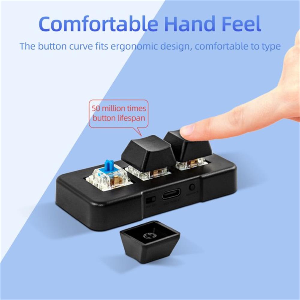 MK321-Pro Small Keyboard 3-key - đánh giá và giá Gaming Keyboard Mini Mechanical