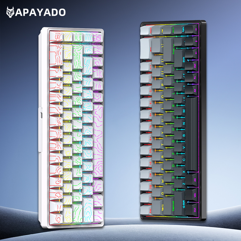 APAYADO A68 Wired Mechanical K - đánh giá và giá Keyboard Gaming Blue Switch