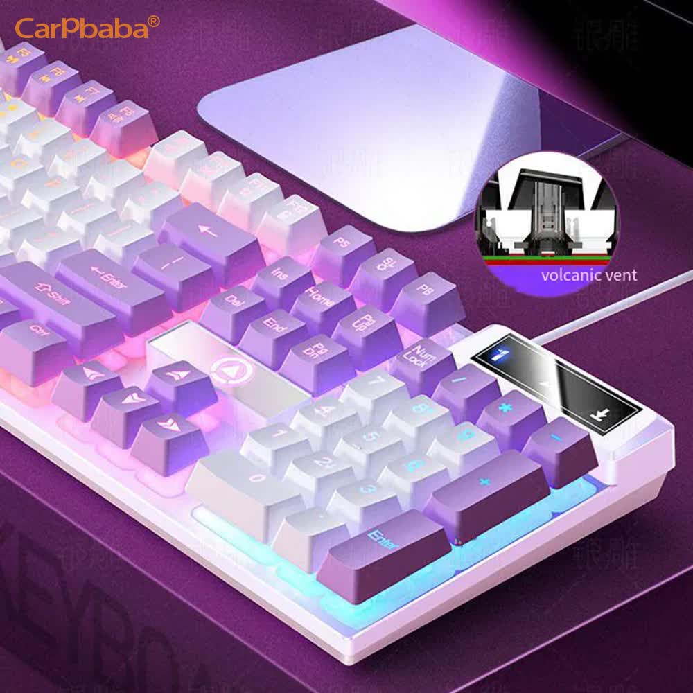 Carpbaba K500 104 Key USB Wire - đánh giá và giá Gaming Keyboard Budget