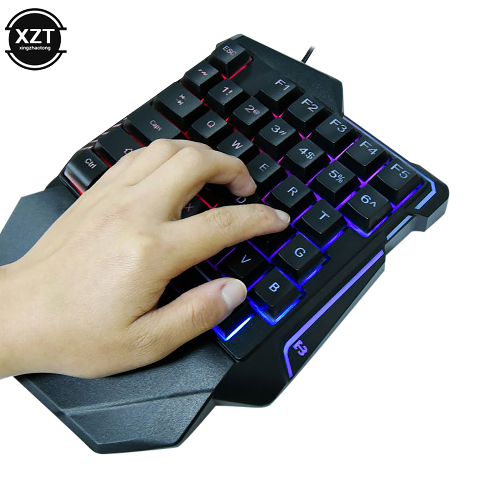 USB Một Tay Bàn Phím Chơi Game - đánh giá và giá Gaming Keyboard Half