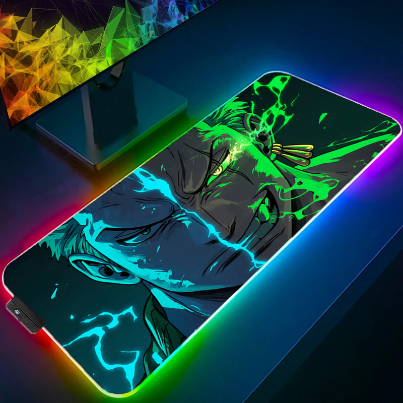 ONE PIECE Zoro Mouse Pad RGB G - đánh giá và giá Gaming Keyboard Easy To Clean