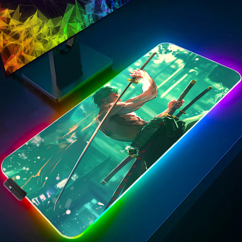 ONE PIECE Zoro Mouse Pad RGB G - đánh giá và giá Gaming Keyboard Easy To Clean