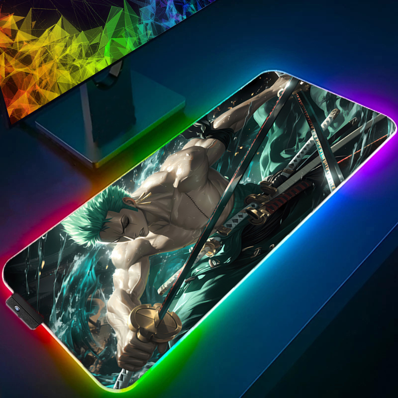 ONE PIECE Zoro Mouse Pad RGB G - đánh giá và giá Gaming Keyboard Easy To Clean