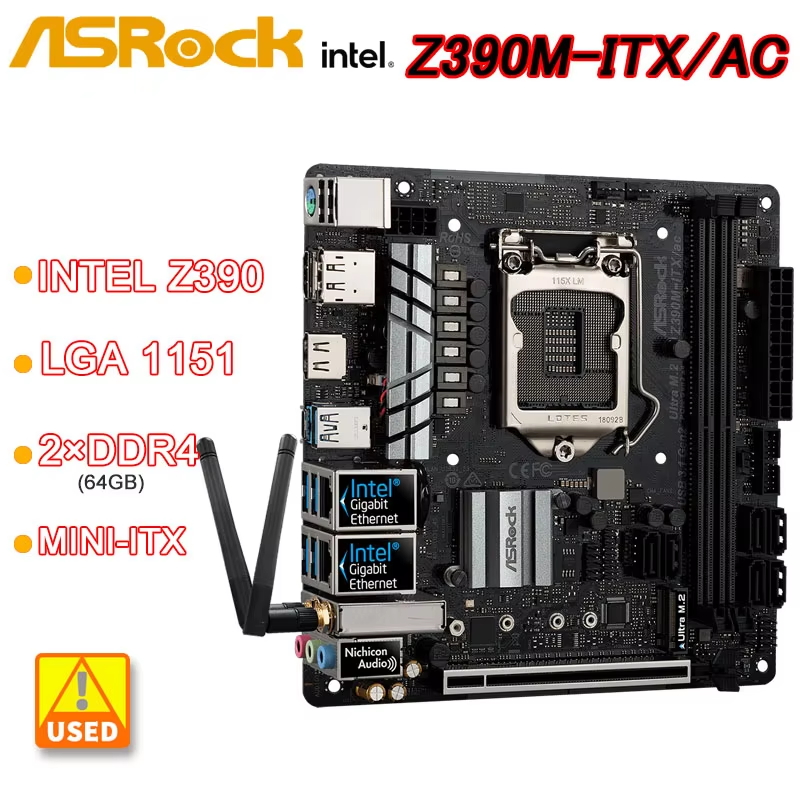 Asrock Z390M-ITX/AC Mini-ITX M - đánh giá và giá Intel Cpu Core I9