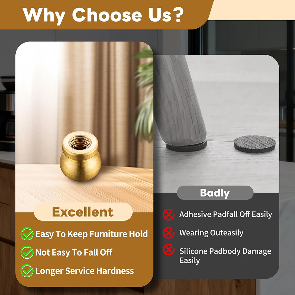 4Pcs Brass Cutting Board Feet  - đánh giá và giá Stabilizer Screw In