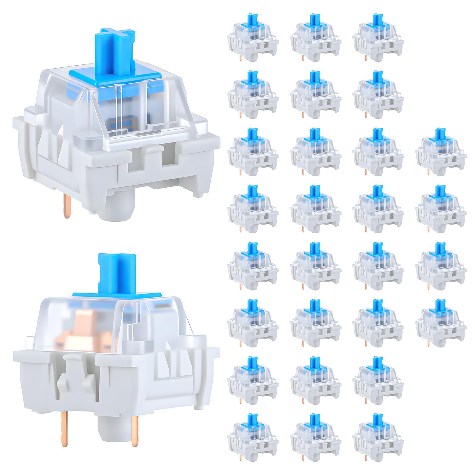 30 PCS Mechanical Keyboard Swi - đánh giá và giá Keyboard Gaming Blue Switch