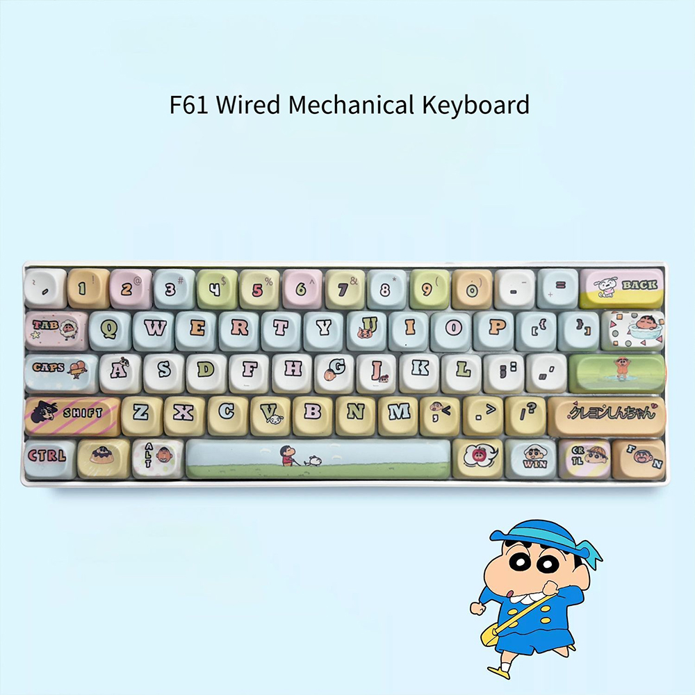 Crayon Shin-Chan 61 Keys Mecha - đánh giá và giá Keyboard Gaming Blue Switch