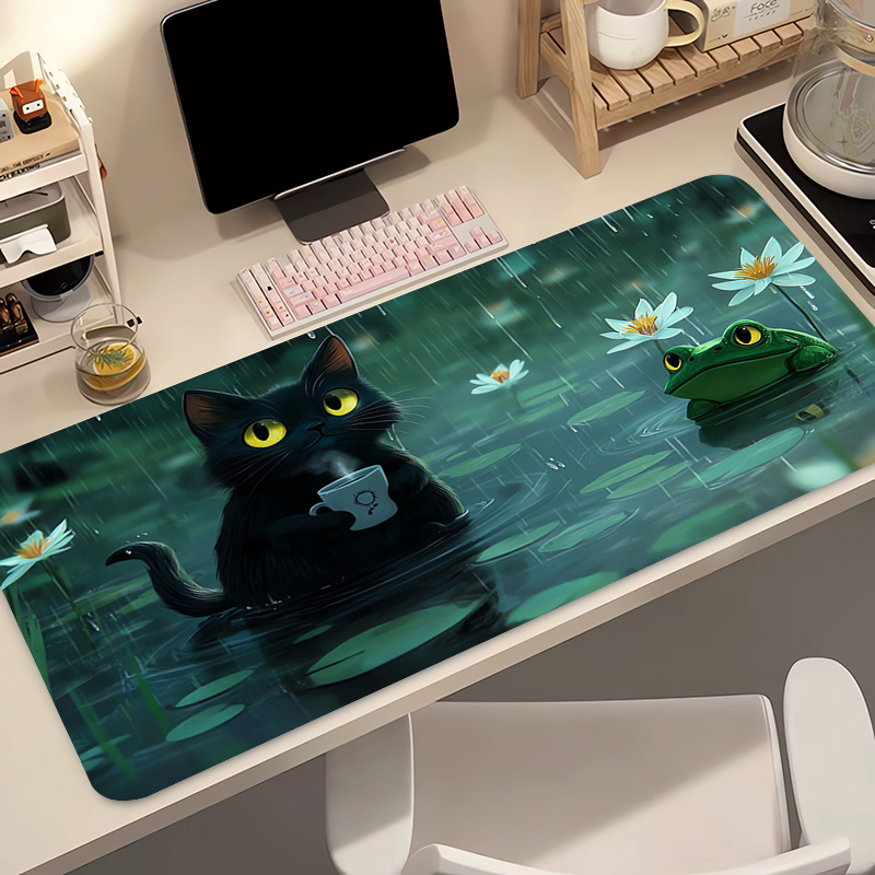 Kawaii Black Cat Silicone Soft - đánh giá và giá Gaming Keyboard Mouse