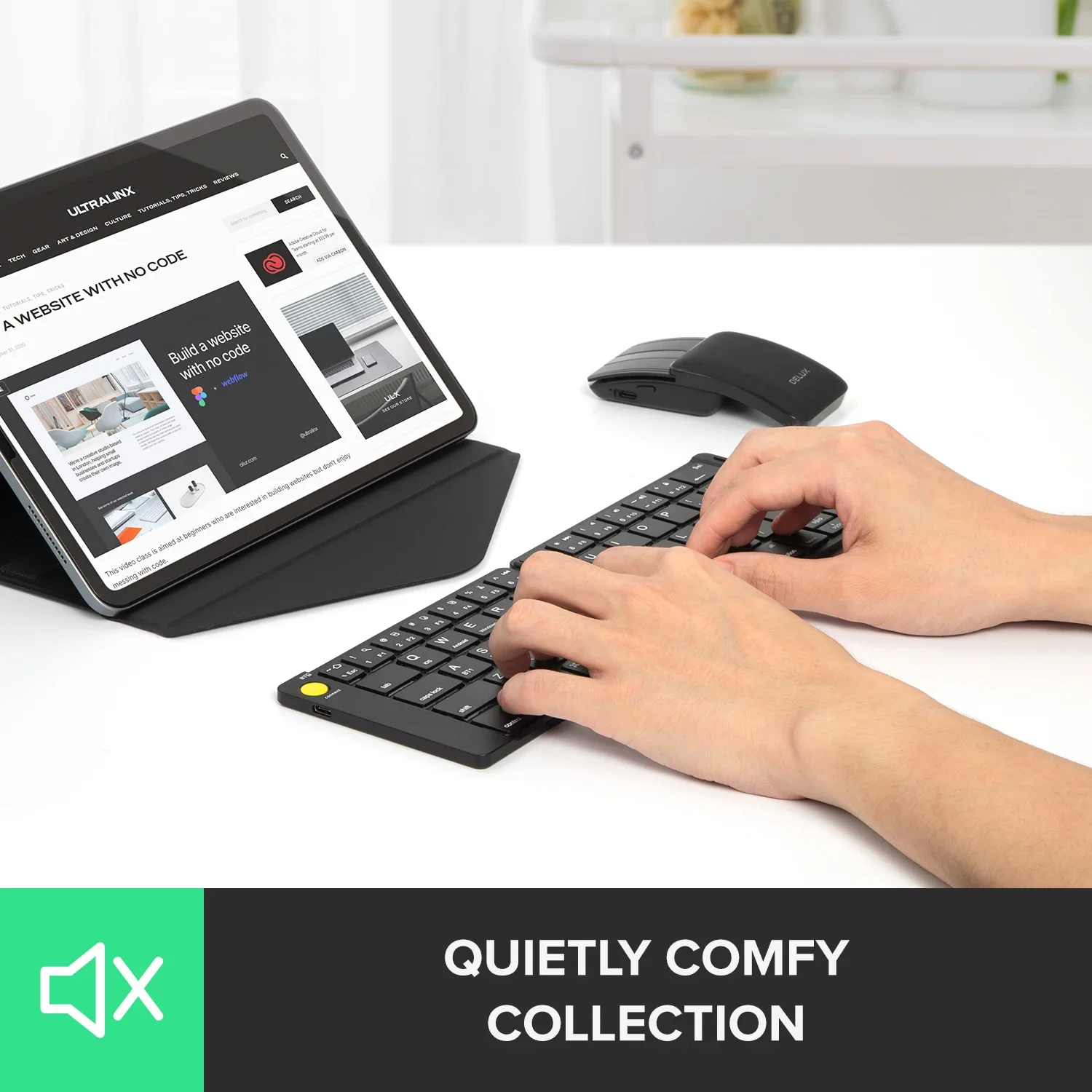Delux Folding Keyboard Mouse S - đánh giá và giá Gaming Keyboard Ergonomic