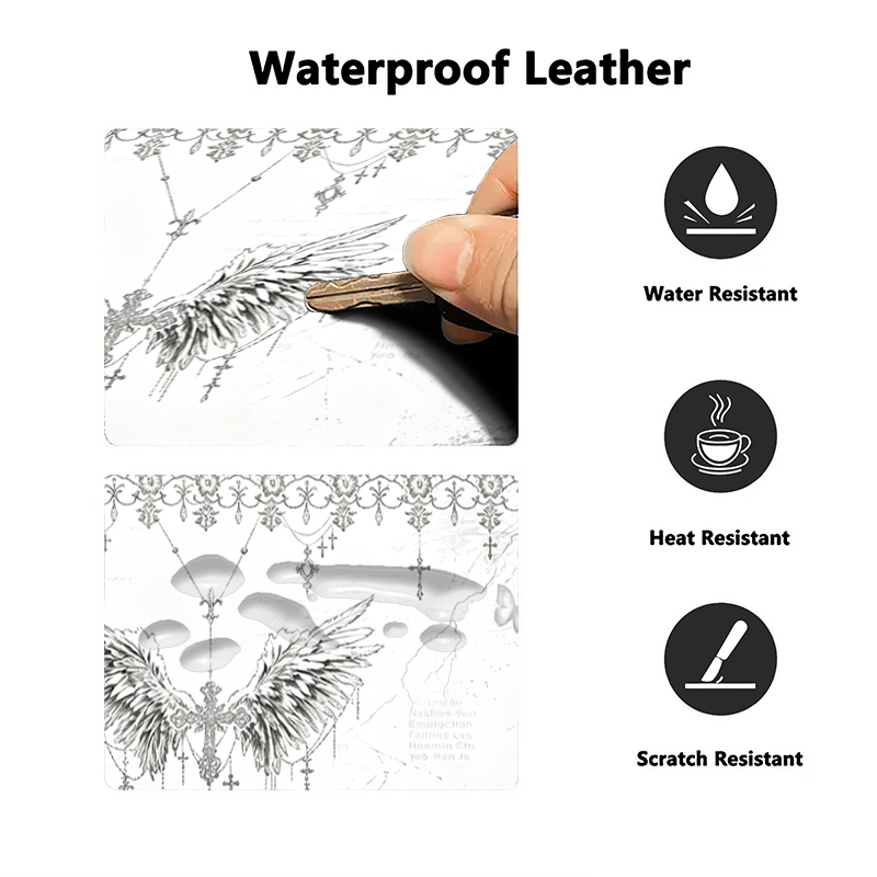 Leather Mousepad Black White A - đánh giá và giá Gaming Keyboard Tactile