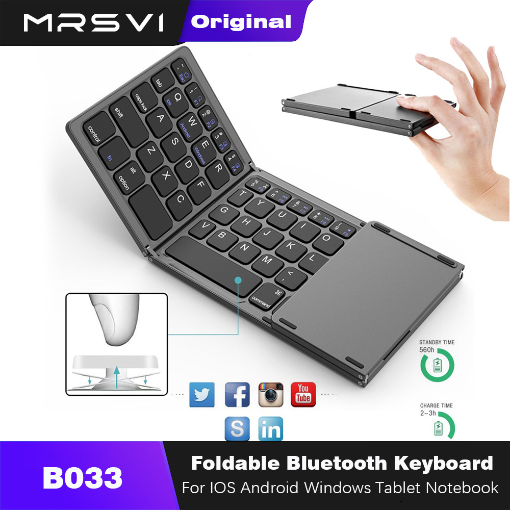 MRSVI Foldable Bluetooth Keybo - đánh giá và giá Gaming Keyboard Budget