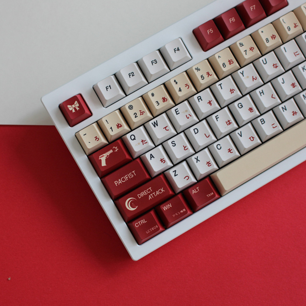 Lycoris Giật Anime PBT Keycap  - đánh giá và giá Gaming Keyboard Ergonomic